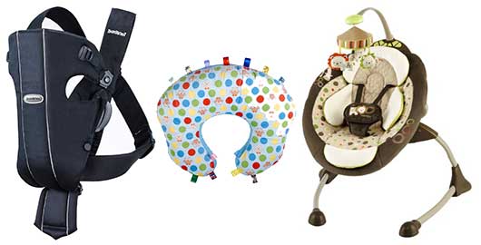 Baby Gear to Help a Work-at-Home Mom Get the Job Done!-Cozy Coo Sway Seat, mombo, Baby Bjorn