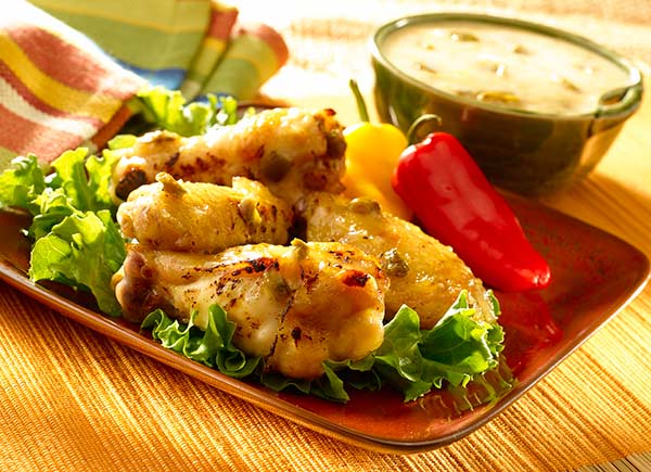 Alitas de pollo jalapeño con piña y salsa-SliderPhoto