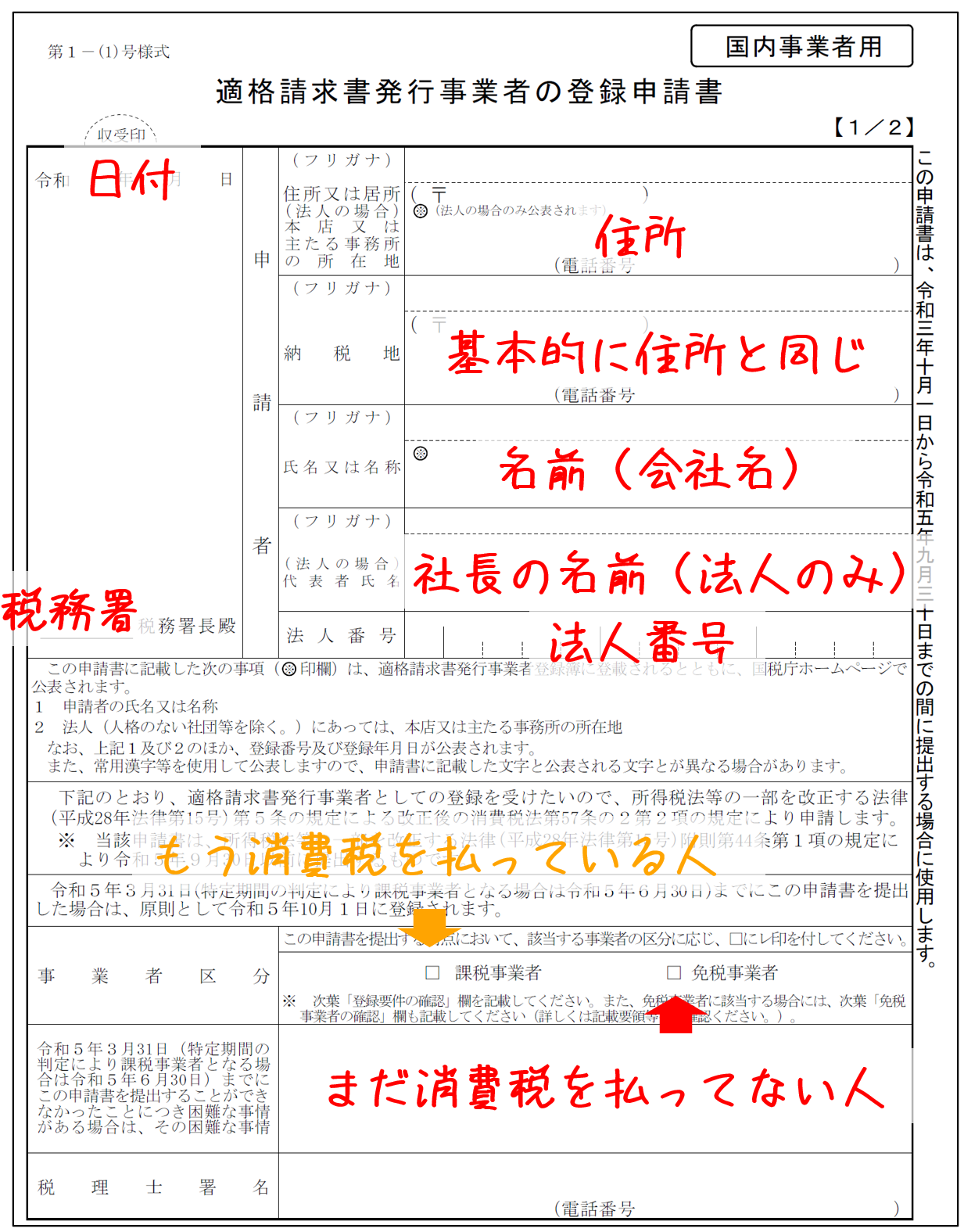 個人事業主向けインボイス登録申請書の書き方｜屋号の罠と損しない全手順