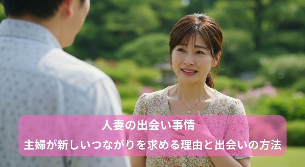 人妻の出会いどこにある？2026年最新アプリ比較と実態調査