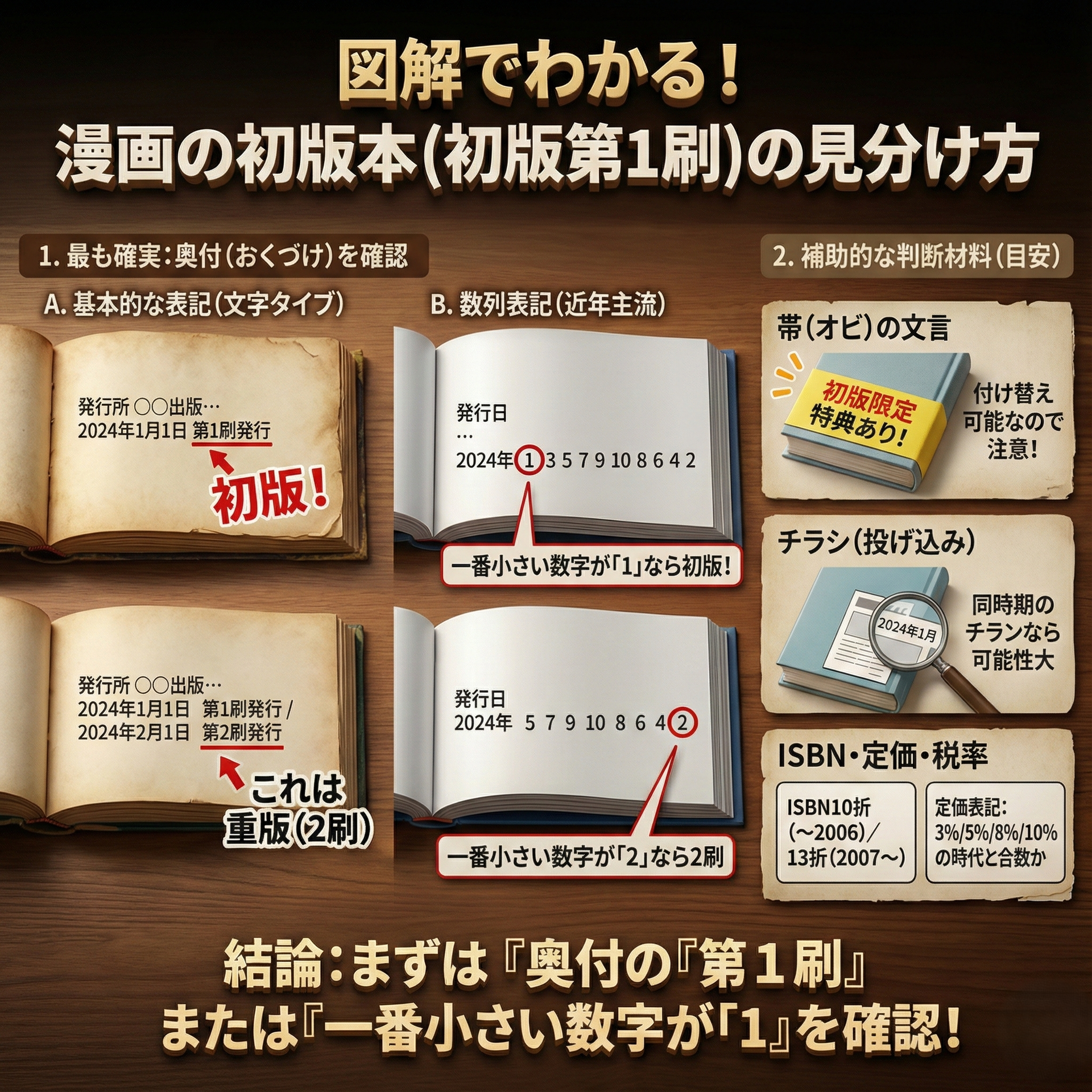 漫画の初版とは？重版との違いや奥付の見分け方・高額化の秘密を徹底解明