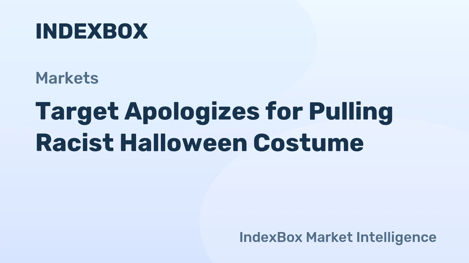 Target Apologizes for Offensive Children’s Halloween Costume