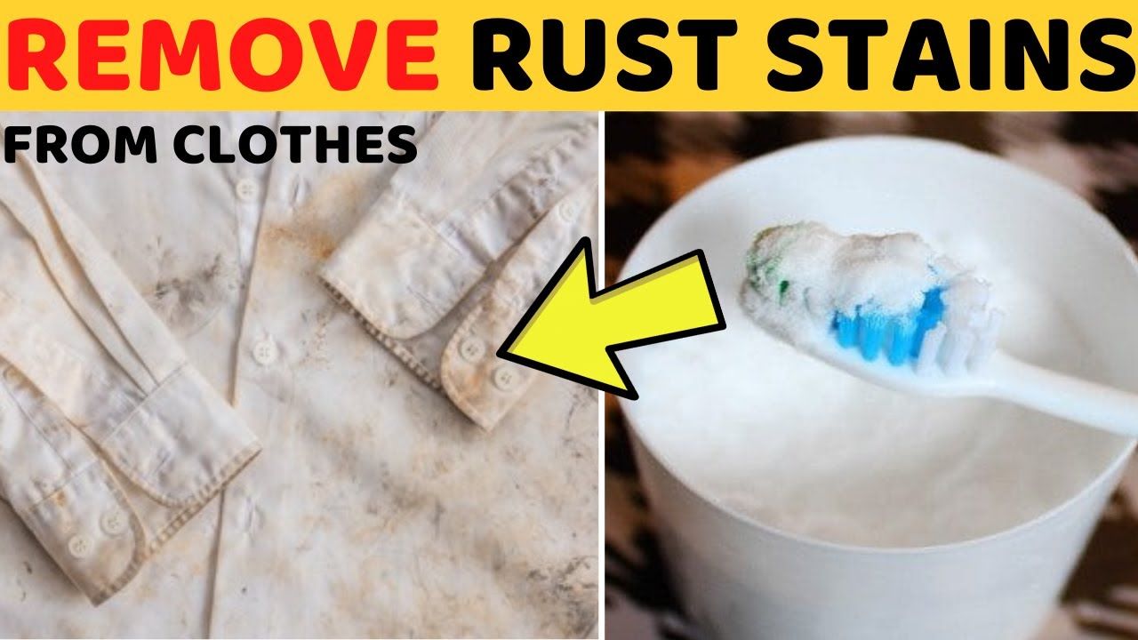 How to Get Rust Marks off Clothes