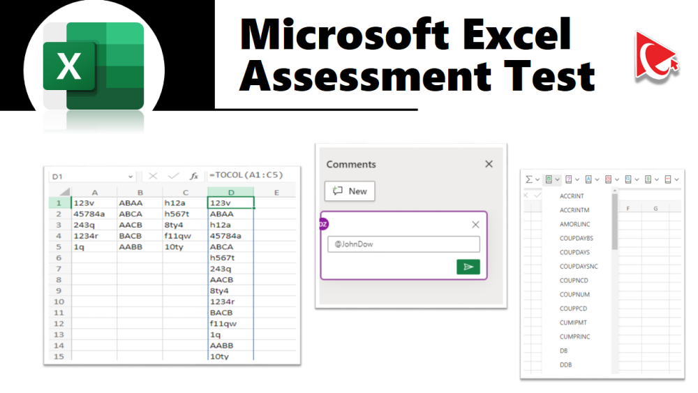 Free Excel Assessment Test for Interview