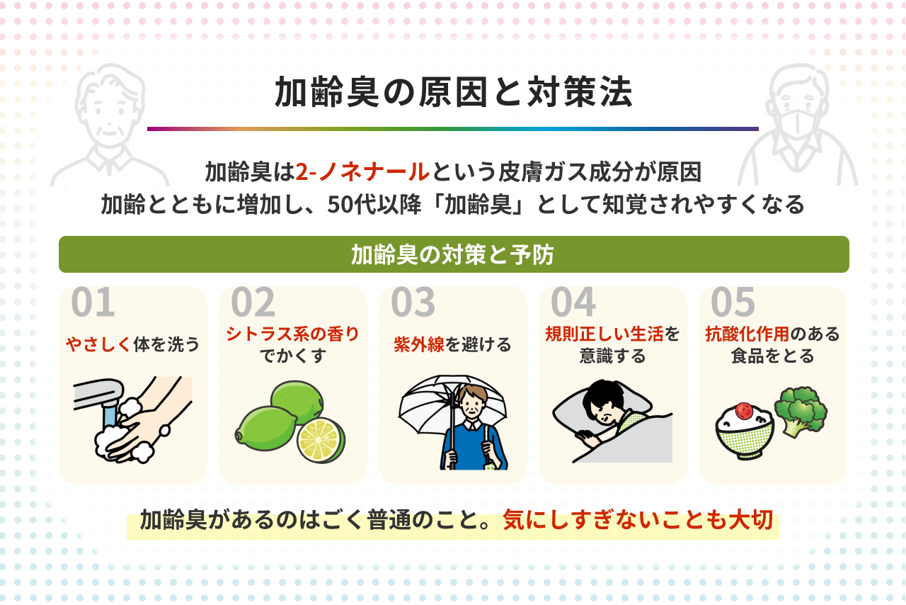 加齢臭対策に効く食べ物とは？ニオイを抑える抗酸化食材と悪化Ng習慣を徹底解説