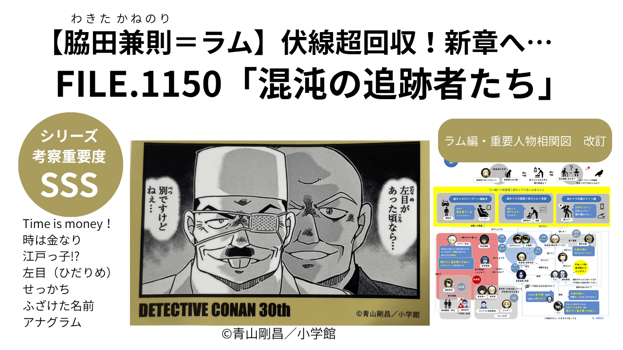 『名探偵コナン』黒ずくめの組織No.2・ラムの正体と伏線を徹底解剖