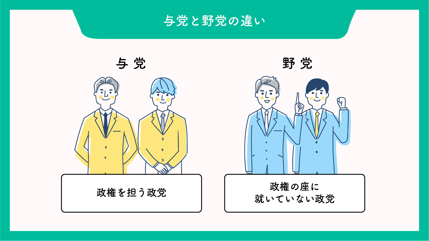 野党とは？与党との違いや本当の役割・最新勢力図を徹底解説