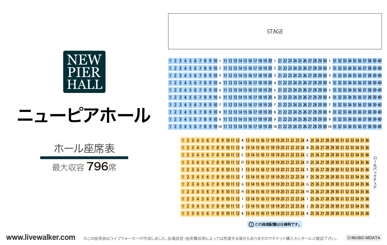 ニューピアホールのキャパと座席表を徹底検証！見え方とアクセスの真実