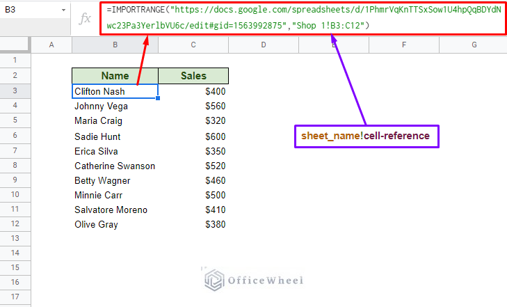 Google Sheets Reference Cell in Another Workbook
