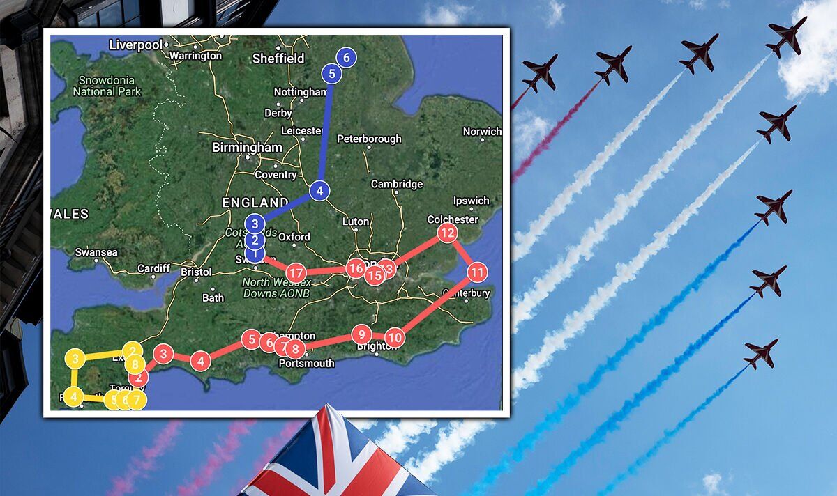 Red Arrows Today Live Map Bbc