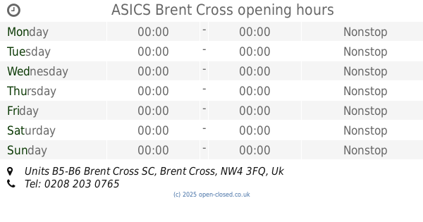 What Time Is Brent Cross Open