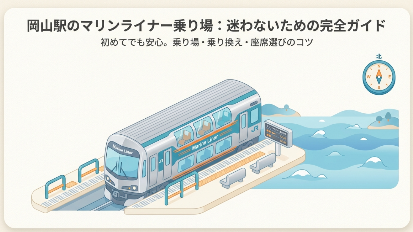 岡山駅で新幹線からマリンライナーへ迷わず乗り換える裏技ルート