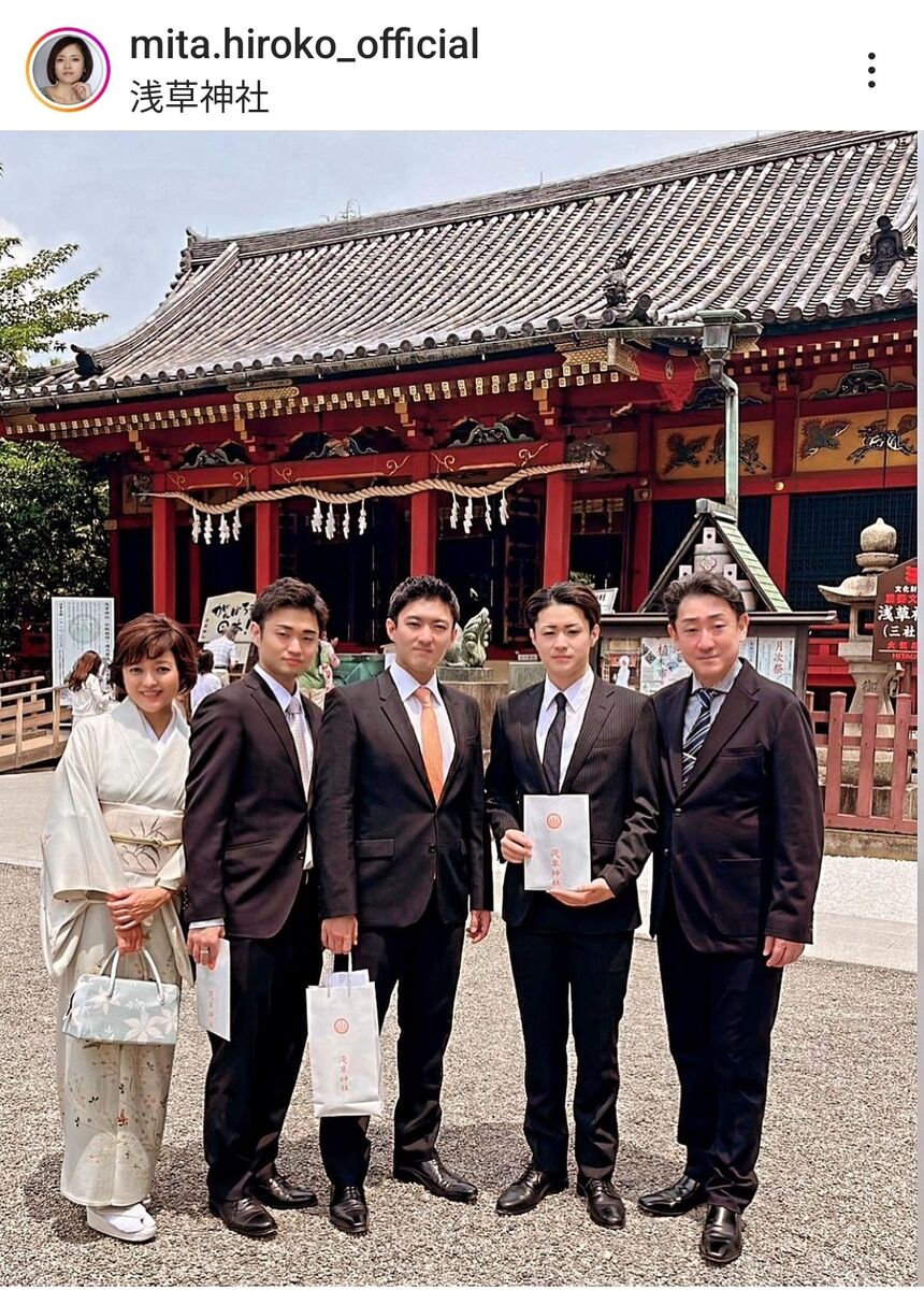 三田寛子の息子3人は現在どうなった？成駒屋三兄弟の学歴・結婚と真相