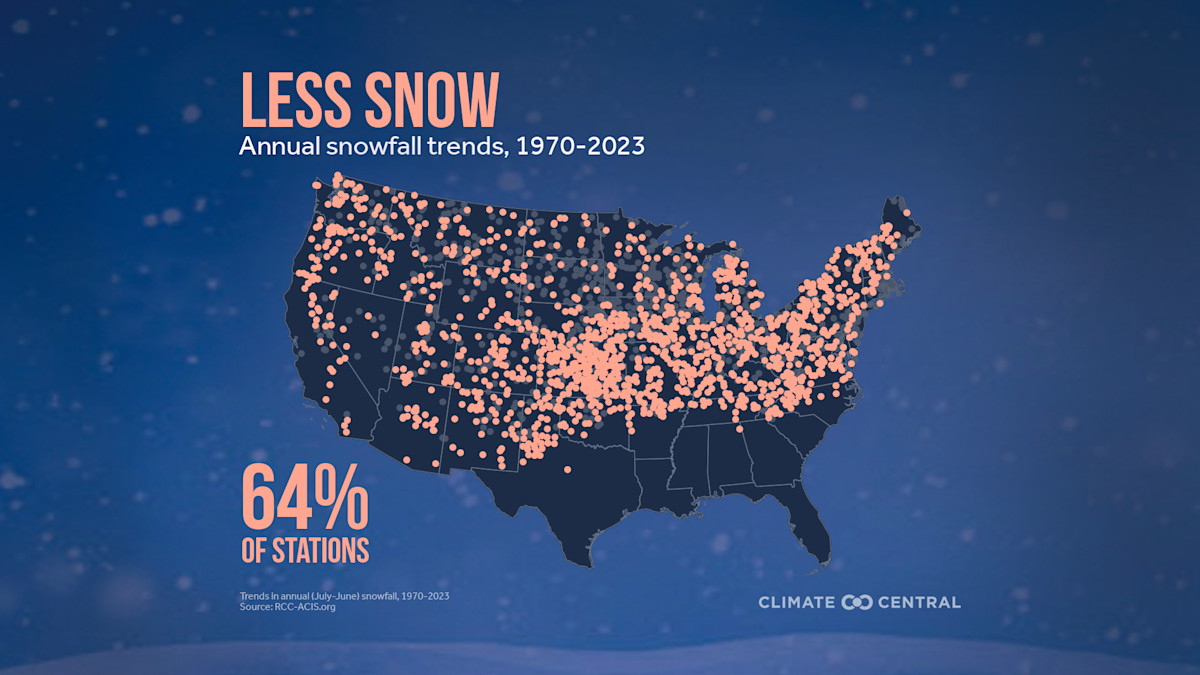 Least Snowy Winter on the Way? Map Reveals U. S. States with Lightest Snow