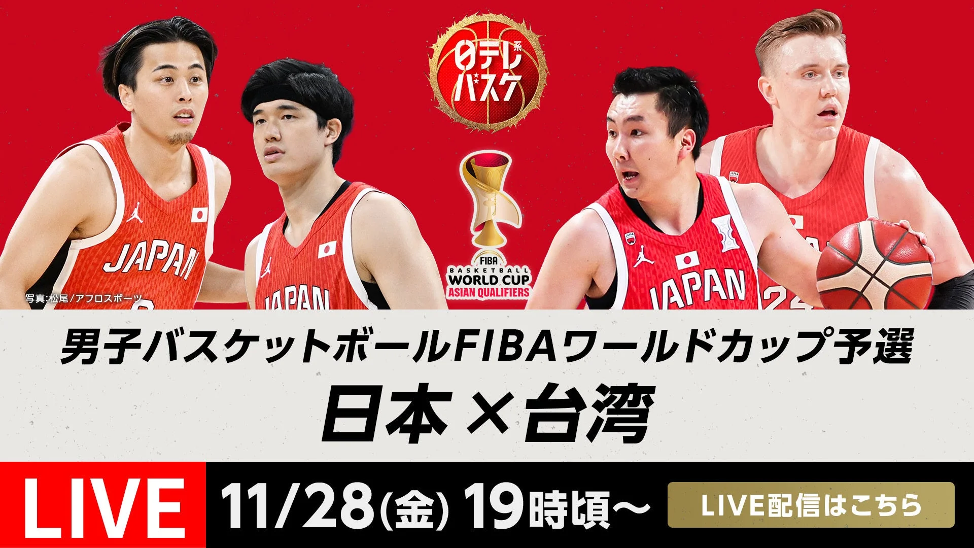 バスケW杯のネット配信＆テレビ放送比較！無料視聴と日程の最新ガイド