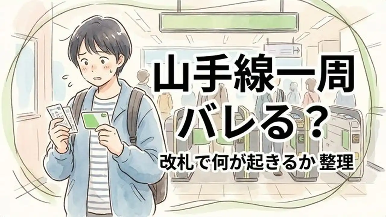 山手線一周は改札でバレる？初乗り乗車のエラー理由と不正の境界線
