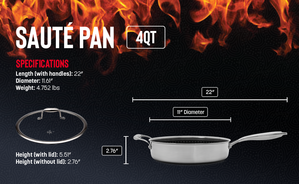 4 Quart Pan Dimensions