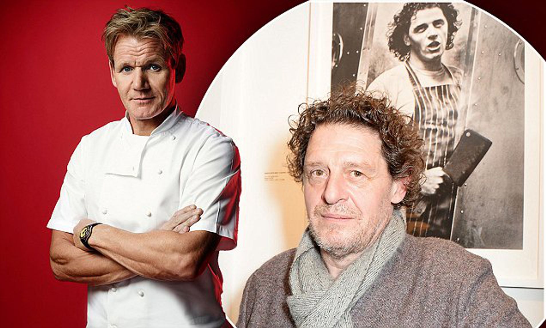 Gordon Ramsay and Marco Pierre White