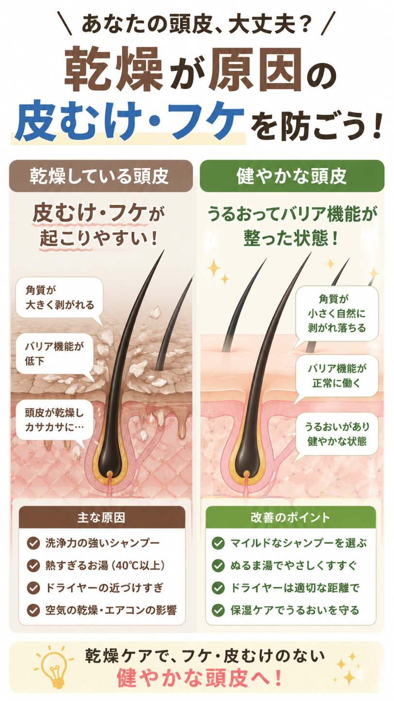 頭皮の皮がむける原因とは？放置厳禁のサインと最新の正しい治し方