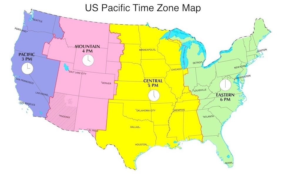 Pacific Daylight Timezone