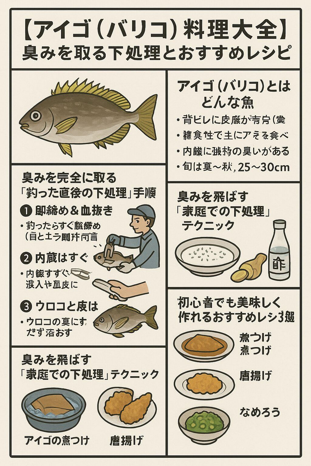 アイゴの食べ方完全攻略！毒針処理と下処理で高級魚へ化ける秘訣