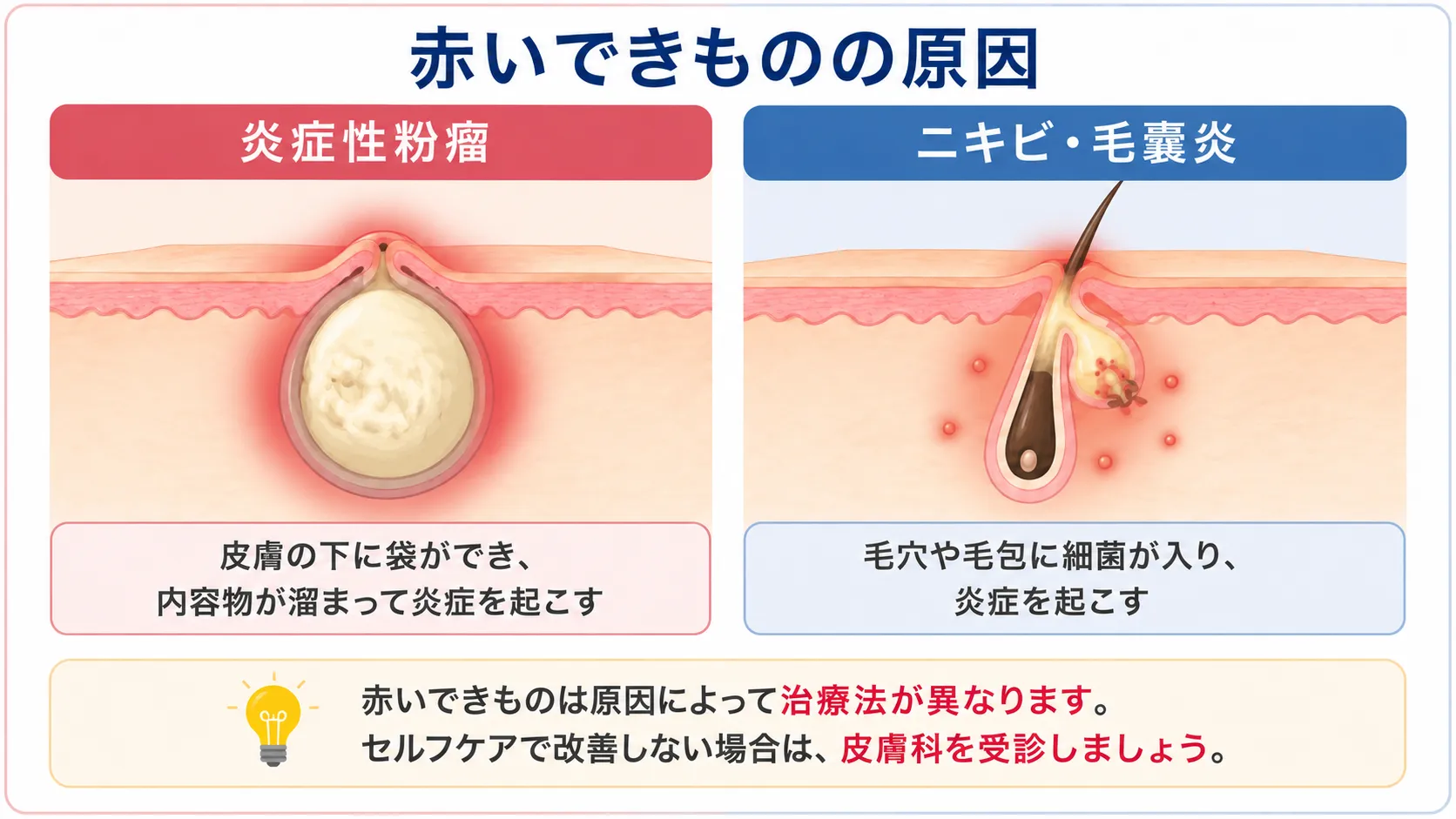 炎症性粉瘤の激痛と腫れを即解決！自力で潰すリスクと最新治療法