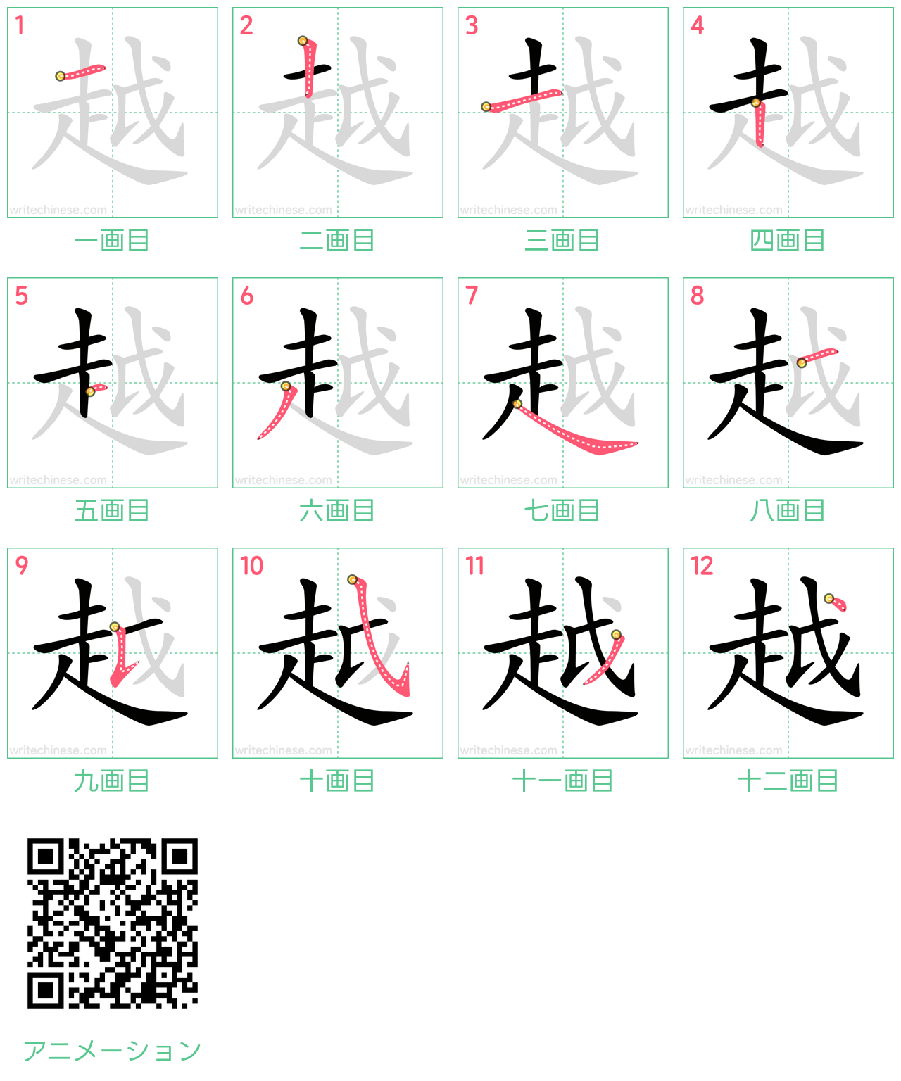 「越」の正しい書き順は？走（そうにょう）の罠と美文字の極意