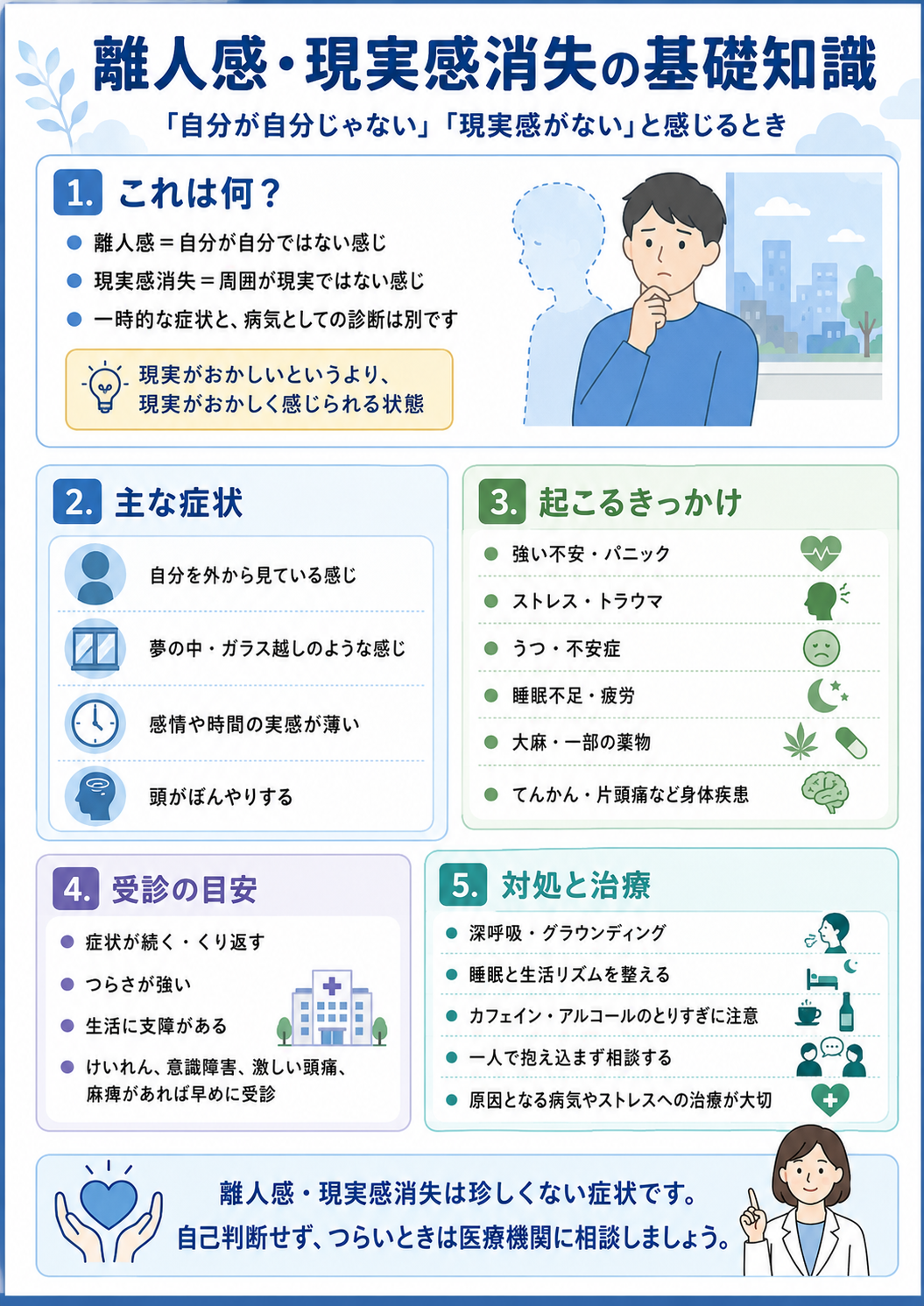 自分が自分じゃない？離人症セルフチェックと原因・治し方を徹底解説