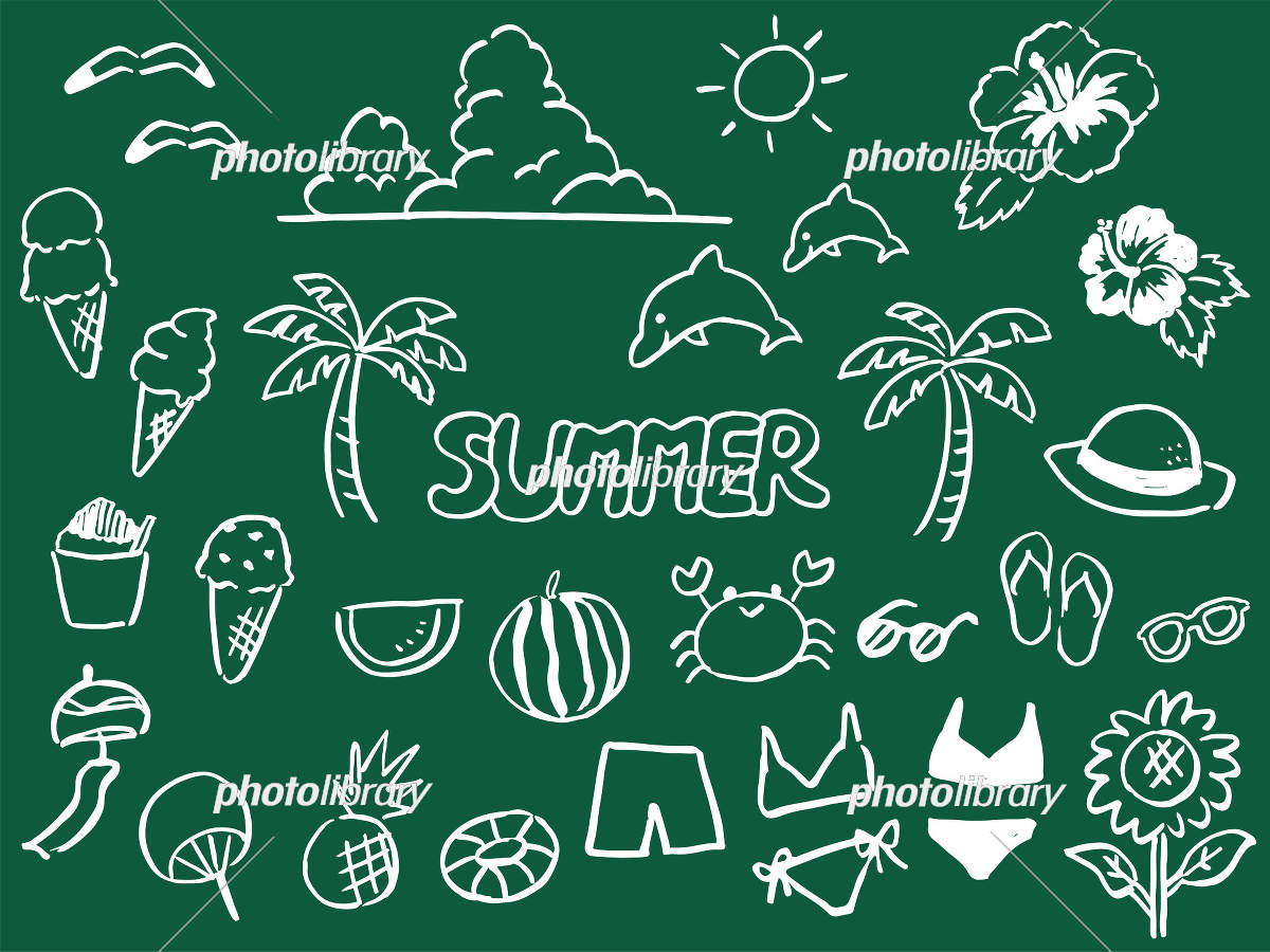 【プロ直伝】夏の黒板イラストが劇的におしゃれに！初心者も描ける簡単図案