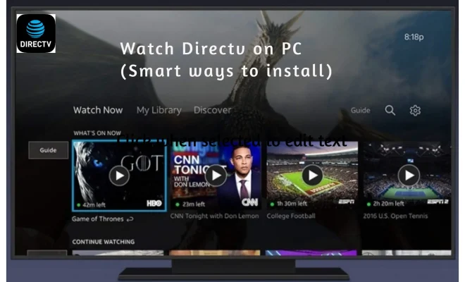 Can I Watch Directv on My Laptop