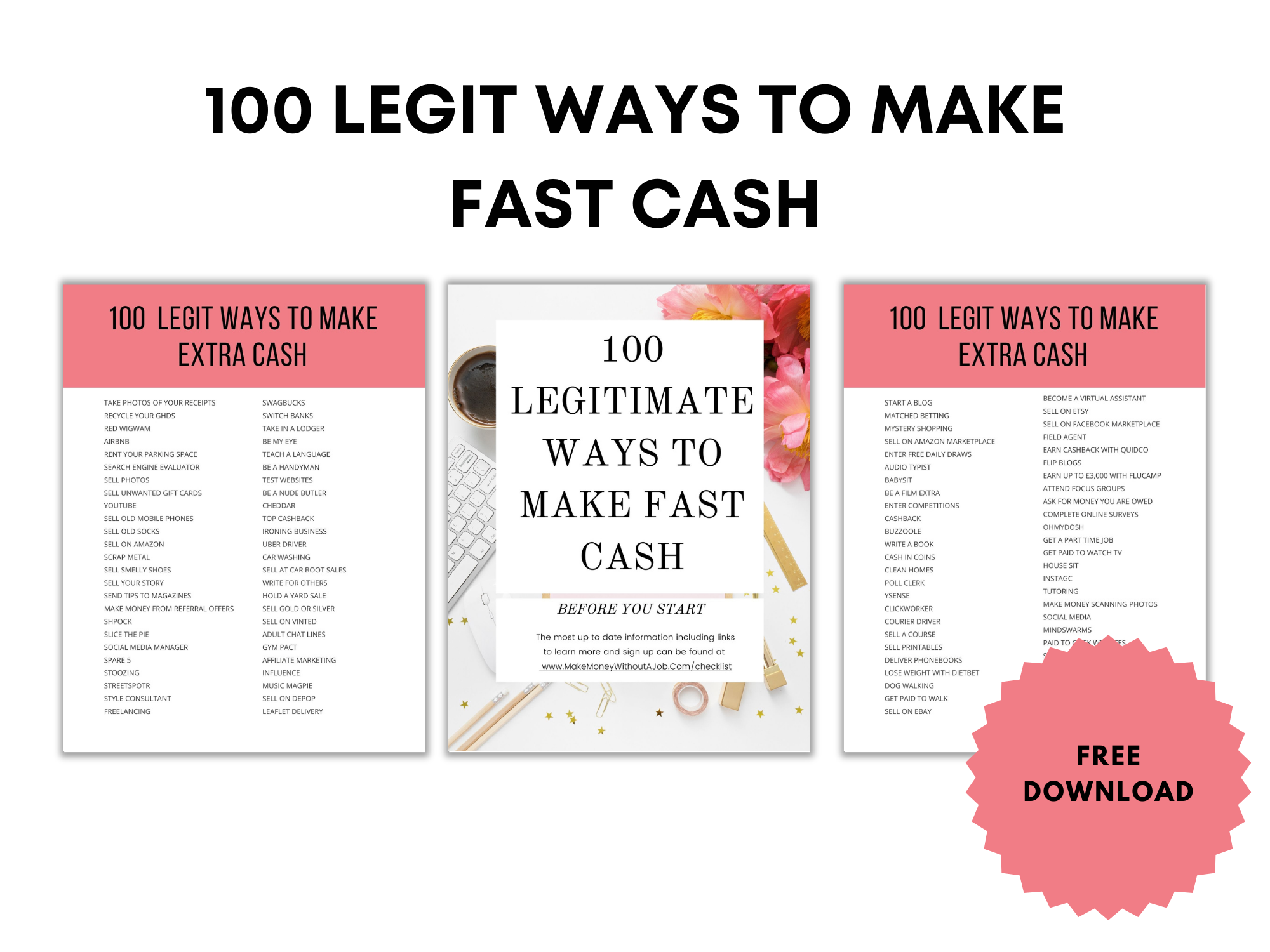 Ways to Make Fast Cash