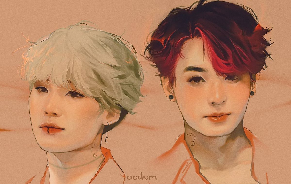 Jungkook Red Hair Fan Art
