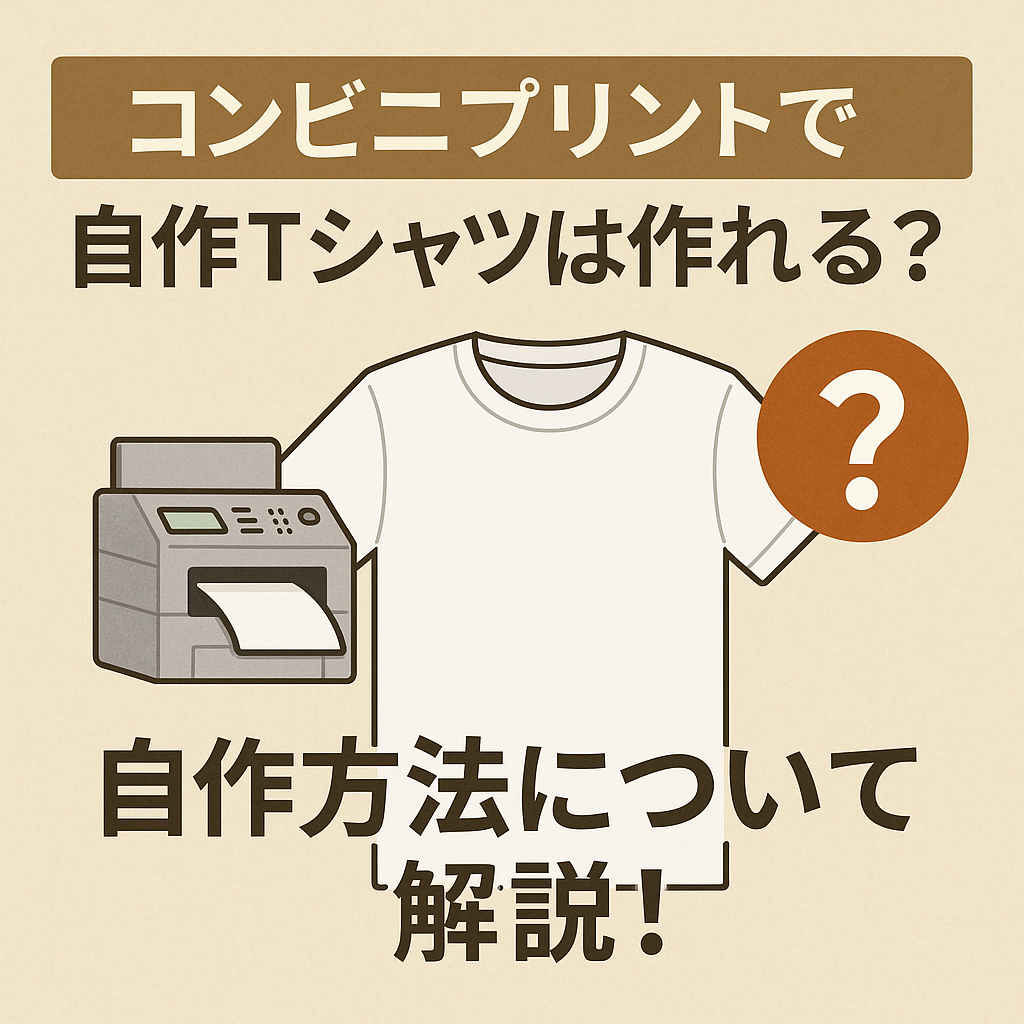 コンビニでTシャツ自作は可能？印刷の落とし穴と2026年最新の作り方