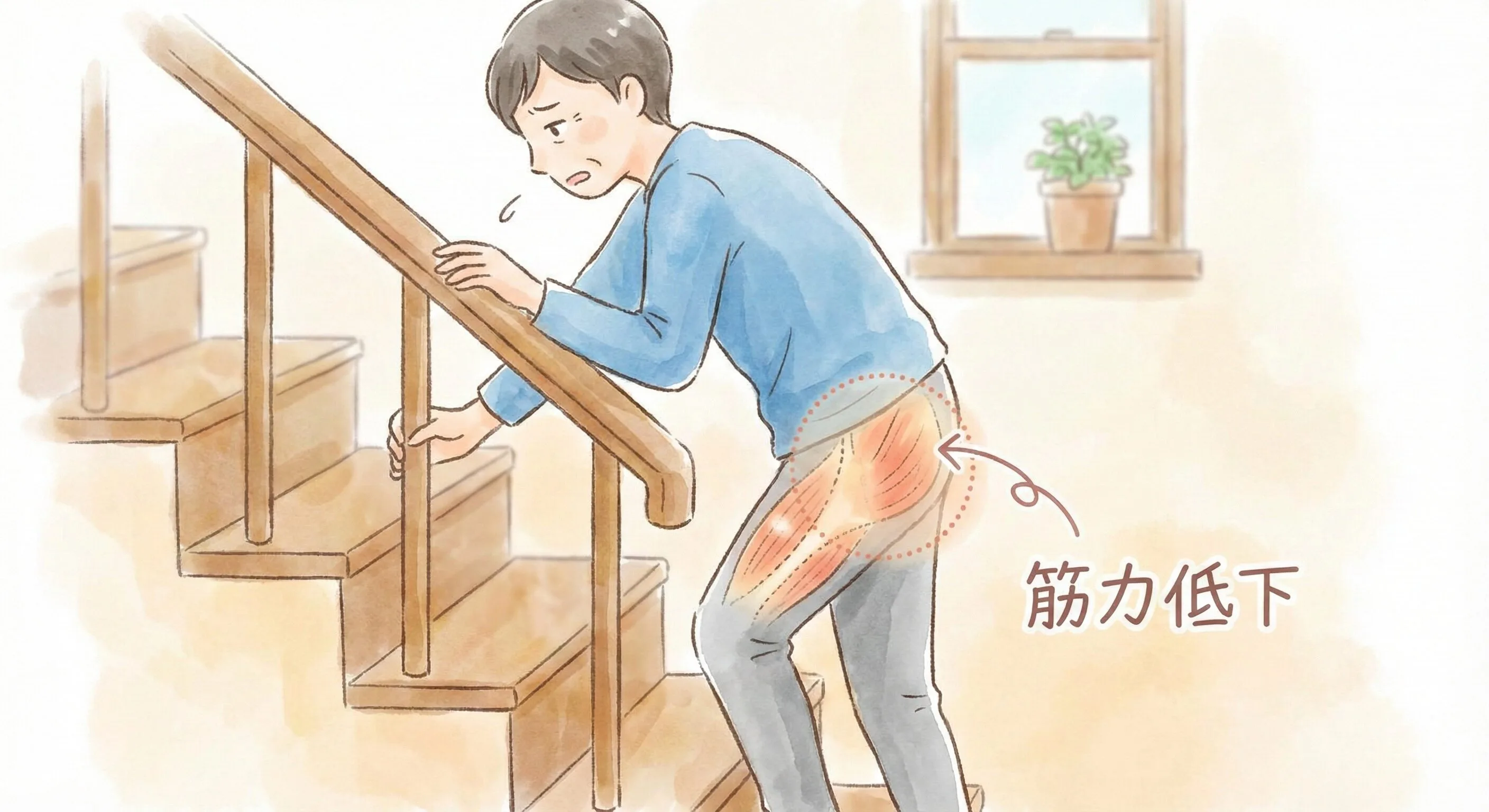 階段がきついのは単なる運動不足か？息切れと膝の痛みに隠れた危険信号