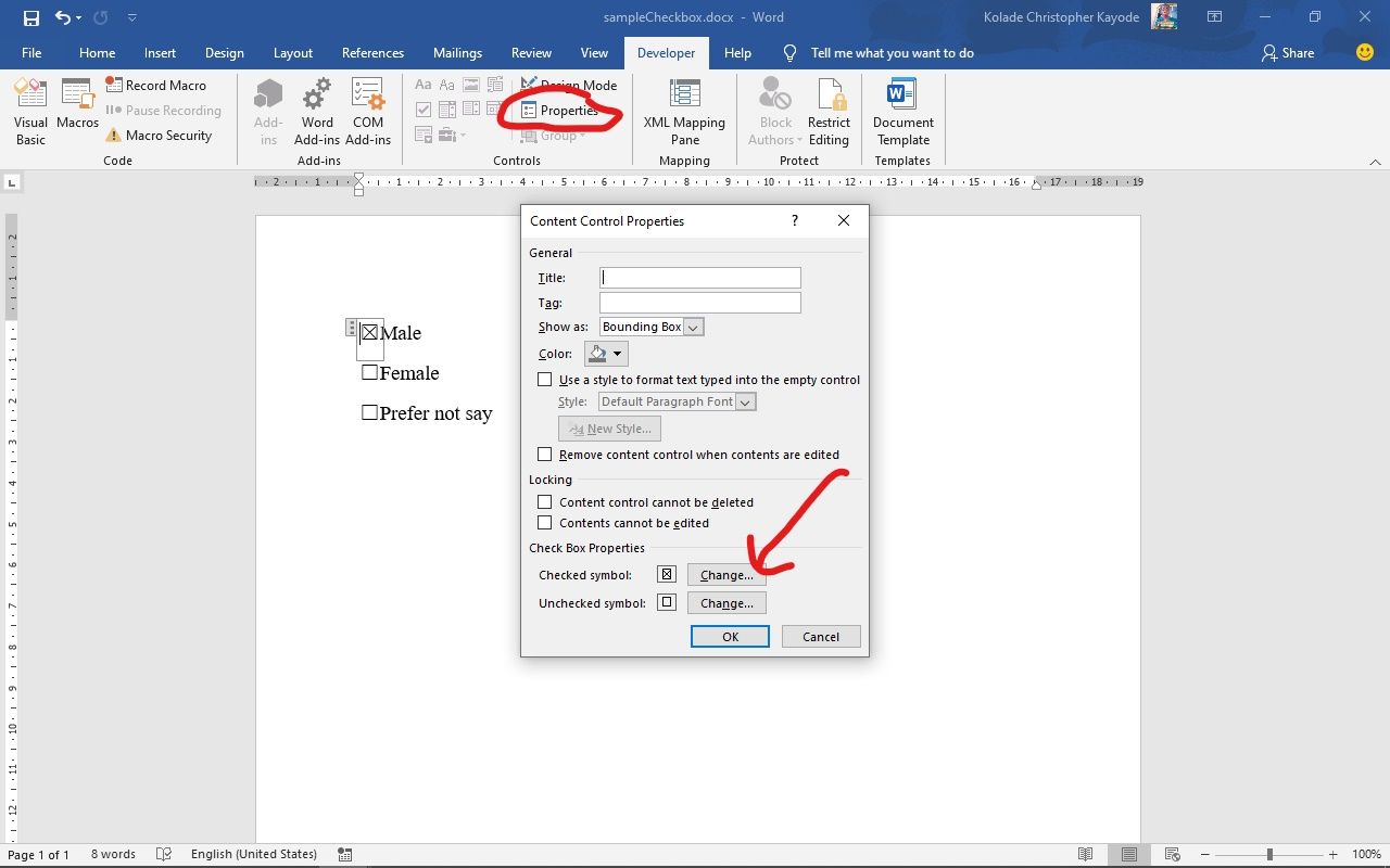 How to Create a Checkbox in Word