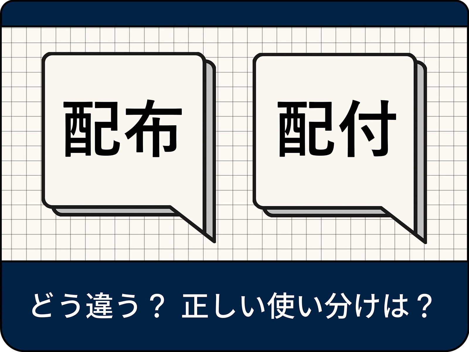 配布と配付の違いとは？公用文とビジネス文書の使い分けを徹底解説