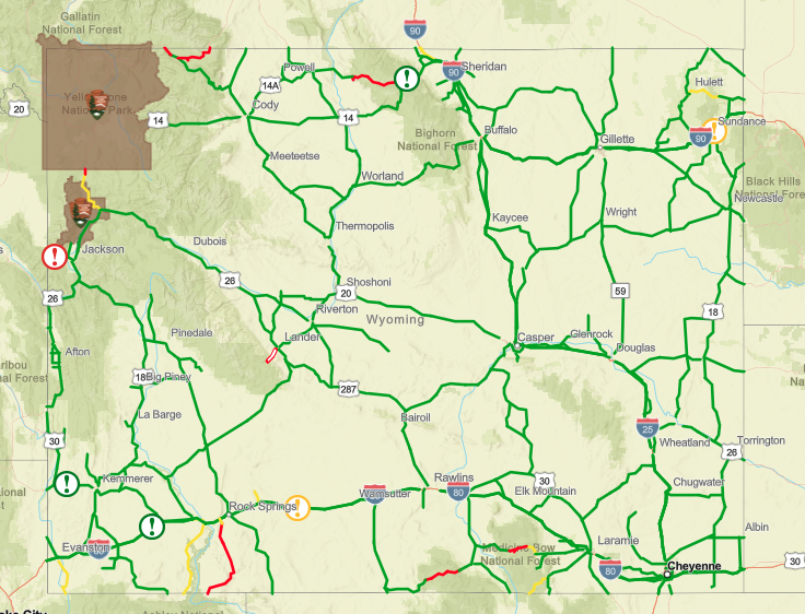 Wyoming Department of Transportation Road Conditions