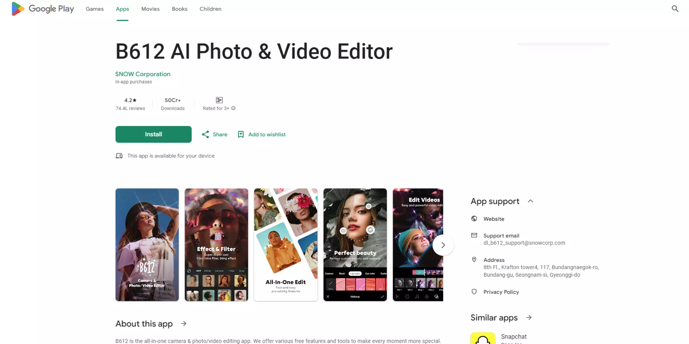 B612 Ai Photo & Video Editor