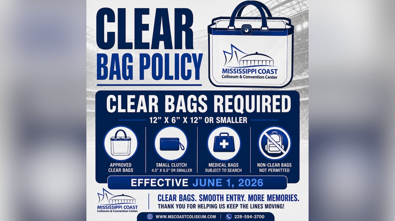 Ms Coast Coliseum Bag Policy