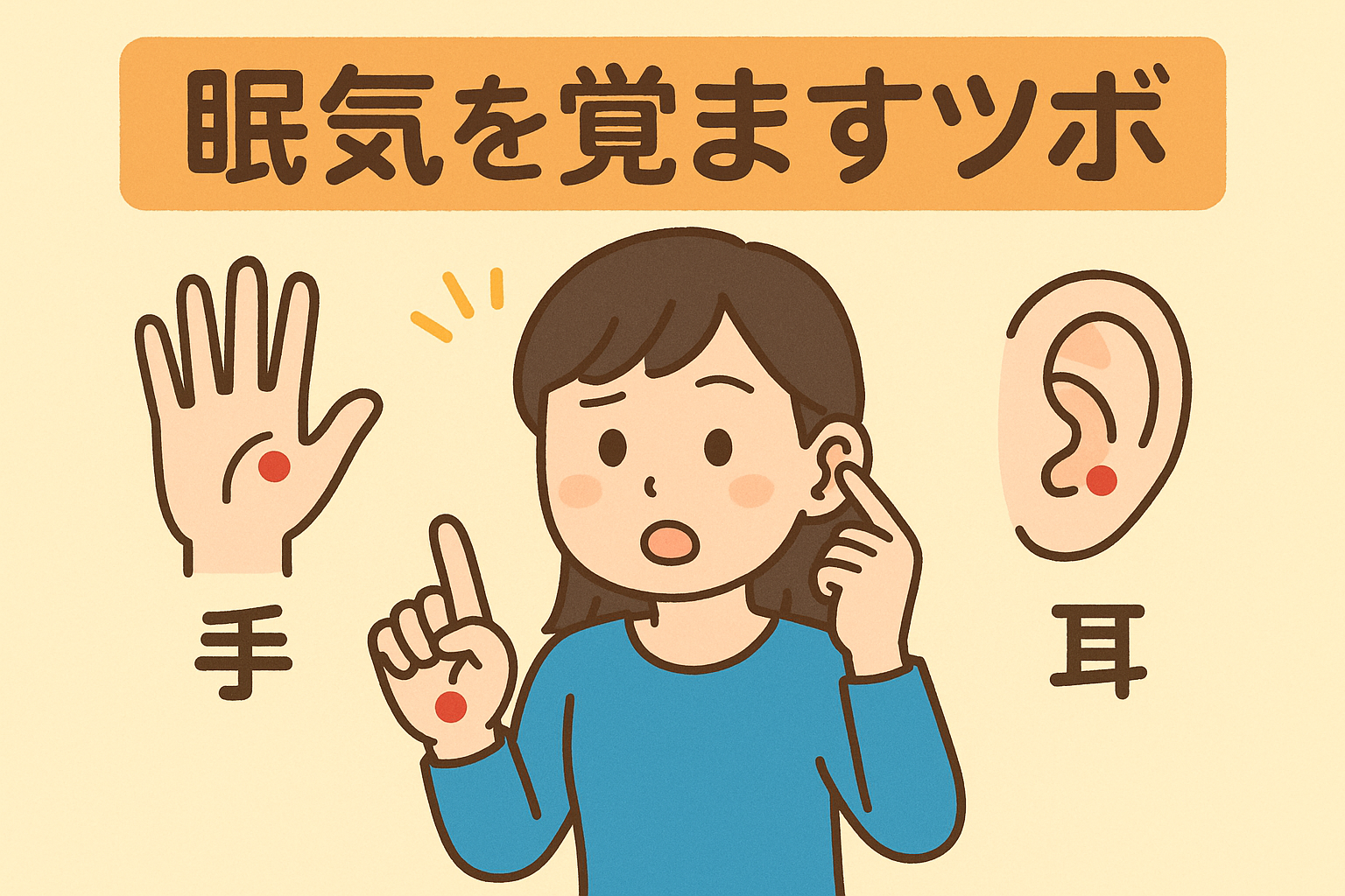 たった5秒で脳が覚醒？即効で効く眠気覚ましのツボと正しい押し方徹底解説