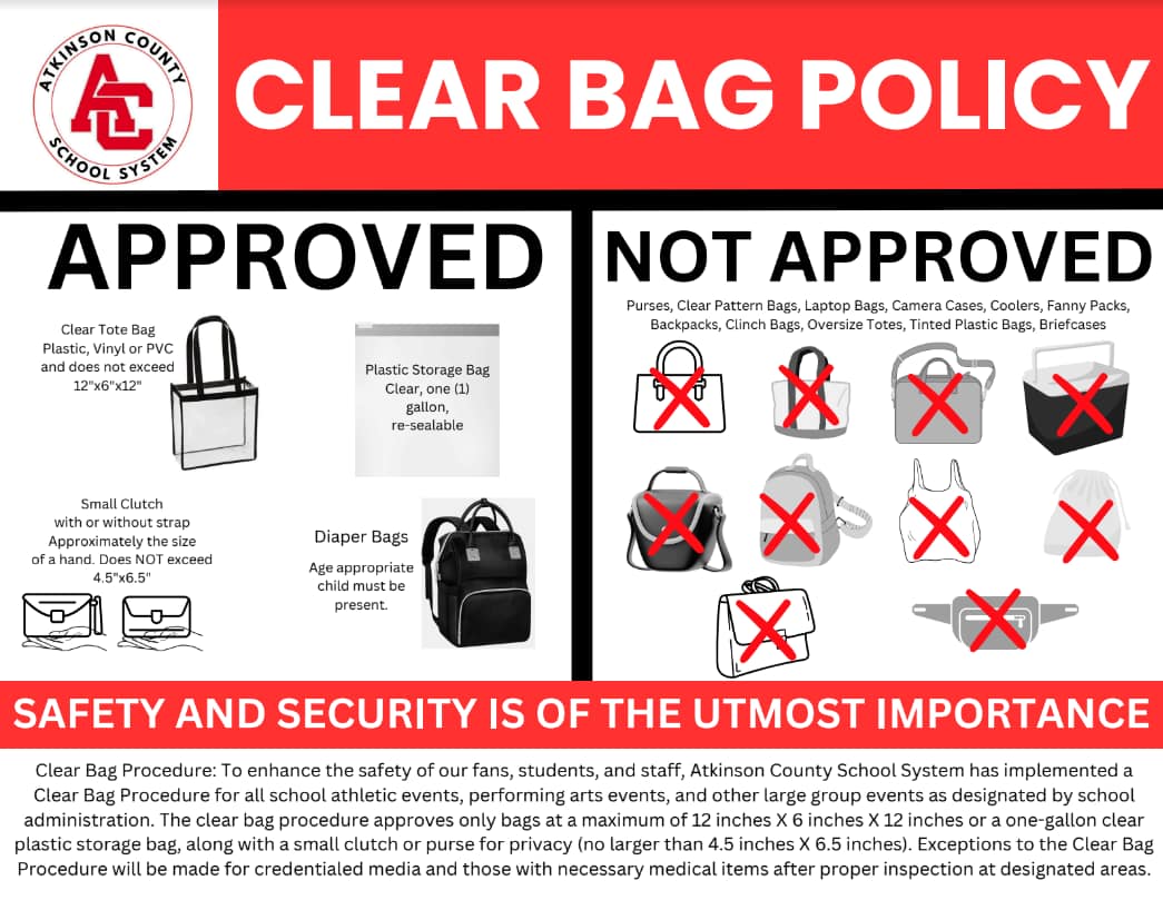 Knott's Clear Bag Policy