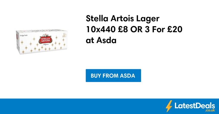 Stella Artois Offers Asda 3 for 21