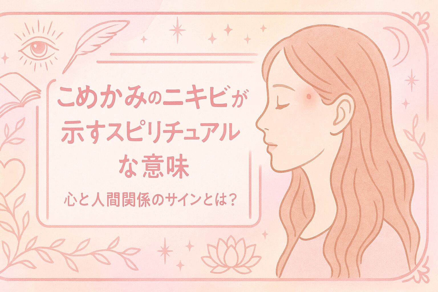 こめかみニキビのスピリチュアルな意味とは？左右のサインと運気激変の真相