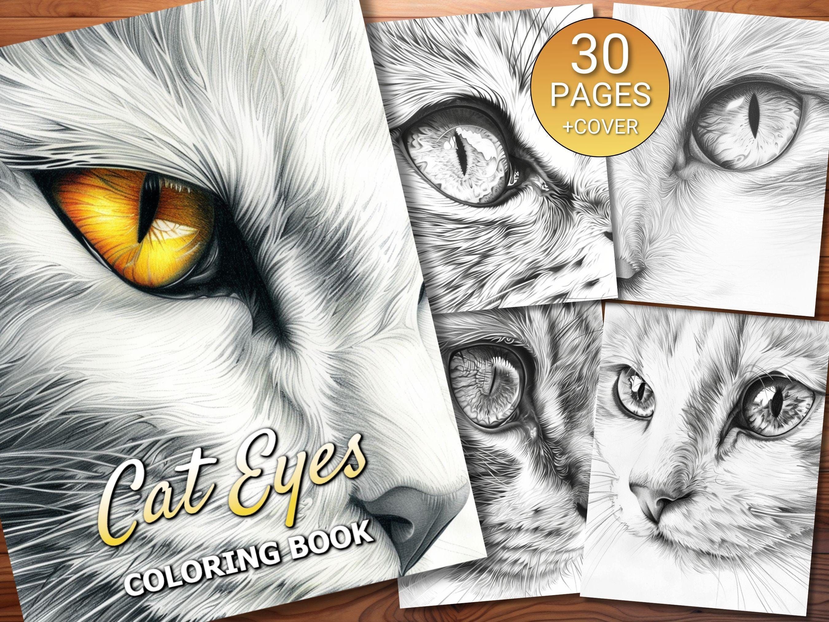 Cat Eye Pic Colering Book