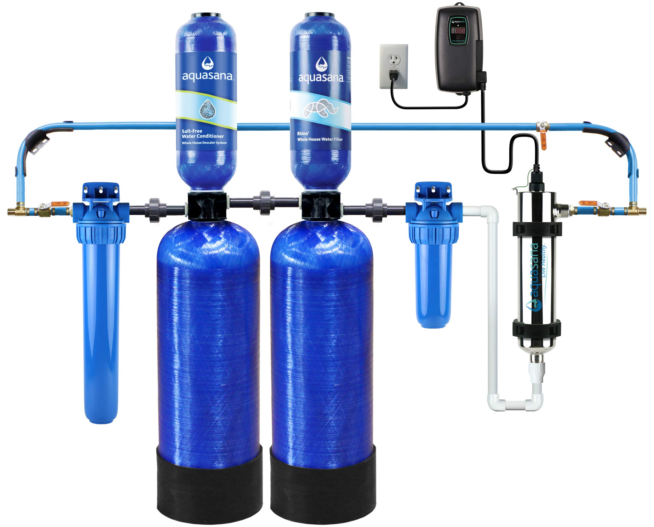 City Water Salt-Based Water Softener and Filter Combo with Uv