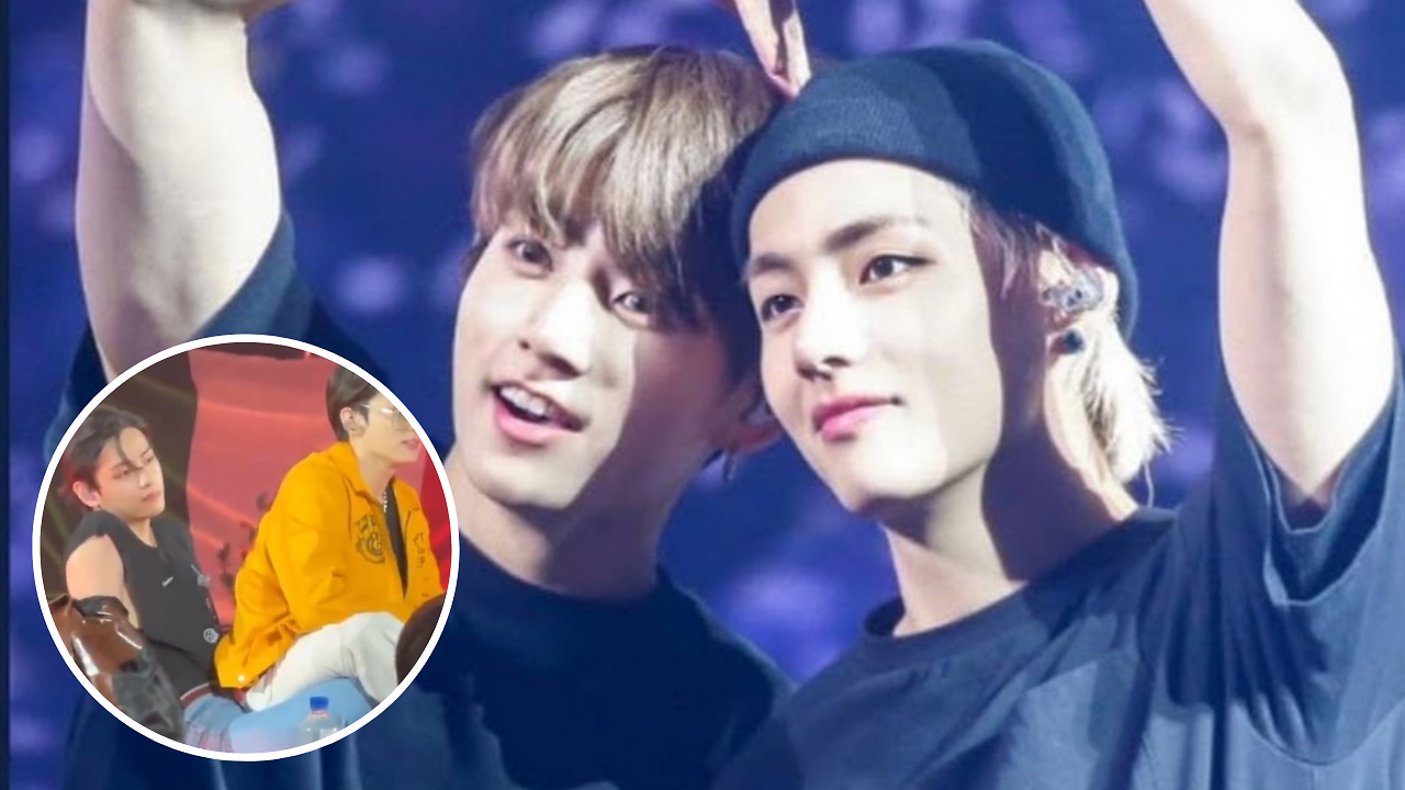 Bts v Sits on Jungkook Lap