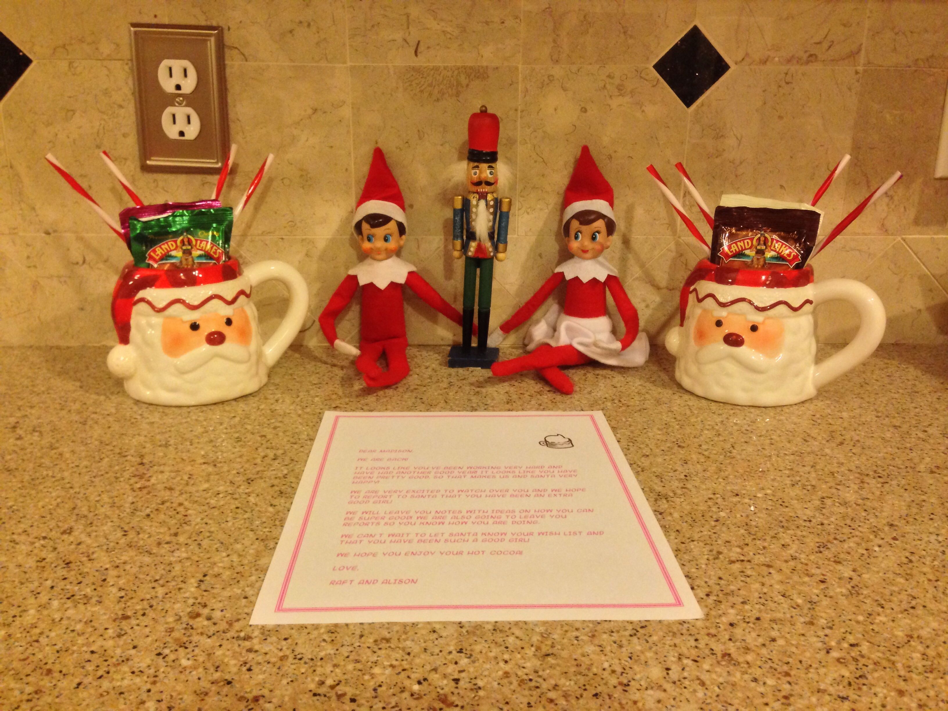 First Night Elf on the Shelf Ideas