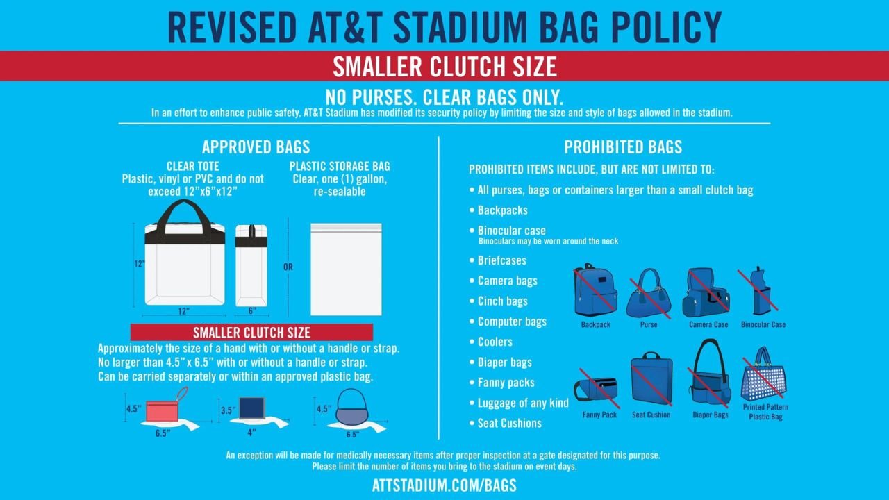 At&T Stadium Bag Policy: the One Size That Gets You In