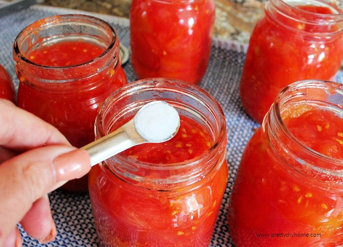 Salt in Canning Tomatoes