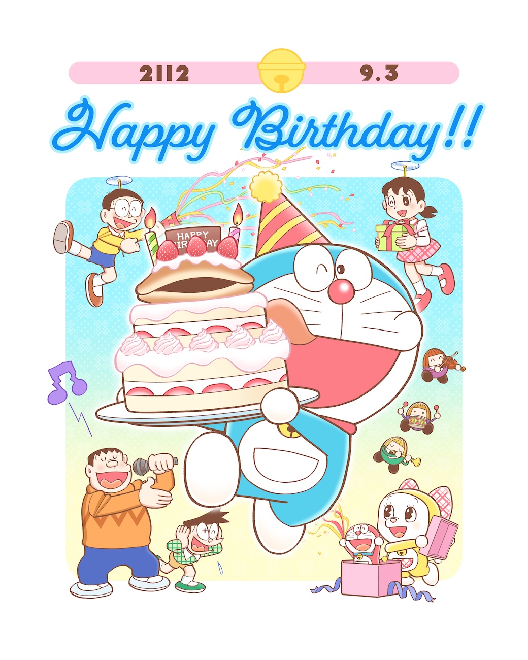 ドラえもんの誕生日は2112年9月3日！129.3の秘密と誕生秘話